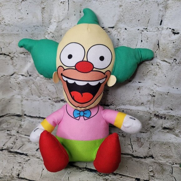 The Simpsons Krusty The Clown Plush Stuffed Doll Toy 12" Universal Television - Picture 1 of 3
